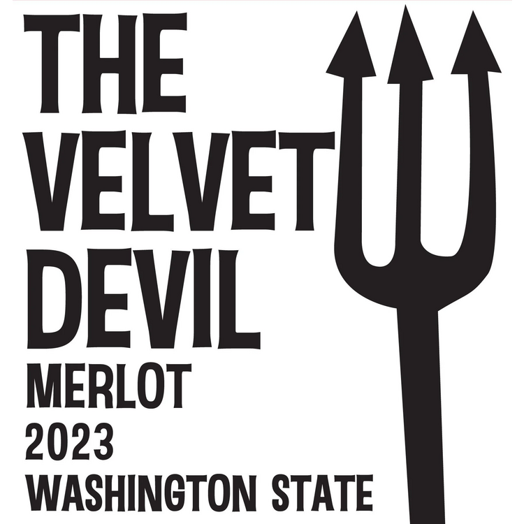 Charles Smith Wines Merlot The Velvet Devil Washington - 750ML - Front Label
