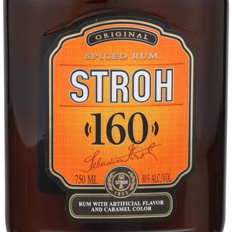 Stroh Spiced Rum 80 Original 160 - 750ML - Front Label