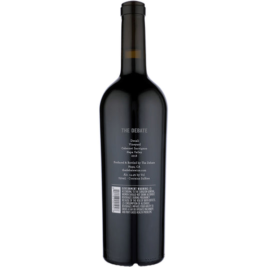 The Debate Cabernet Sauvignon Denali Vineyard Napa Valley 2019 - 750ML - Back