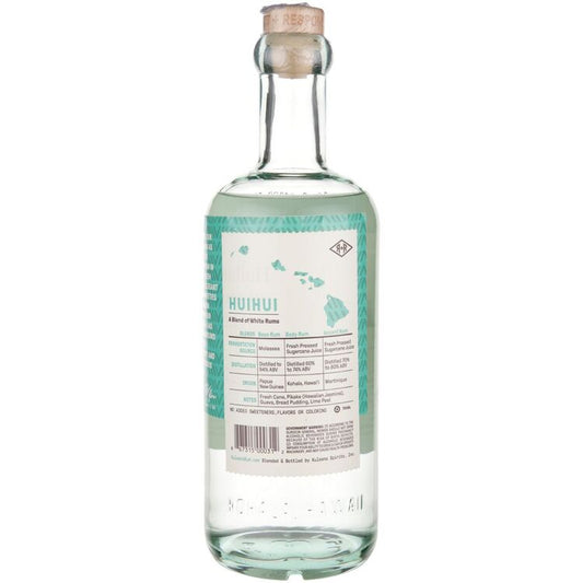 Kuleana Rum Works Rhum Agricole Hawaiian Rum Agricole 80 - 750ML - Back