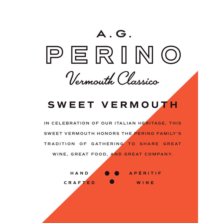 A.G. Perino Sweet Vermouth Classico - 750ML - Front Label