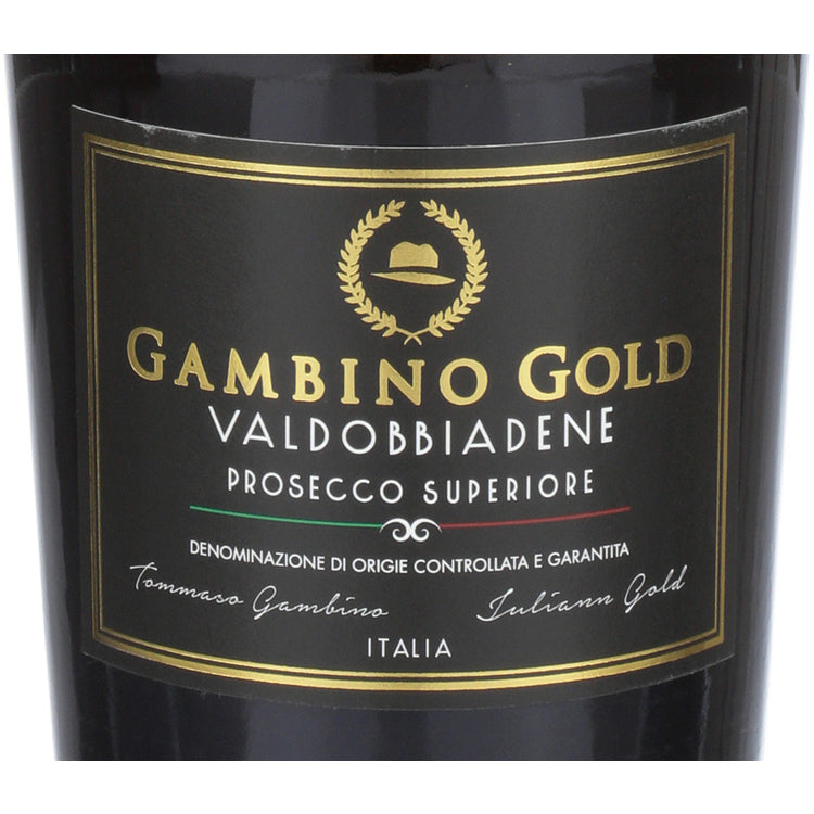 Gambino Valdobbiadene Prosecco Superiore Brut Gambino Gold - 750ML - Front Label