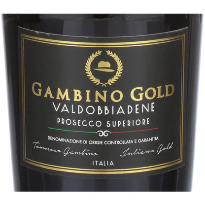 Gambino Valdobbiadene Prosecco Superiore Brut Gambino Gold - 750ML - Front Label