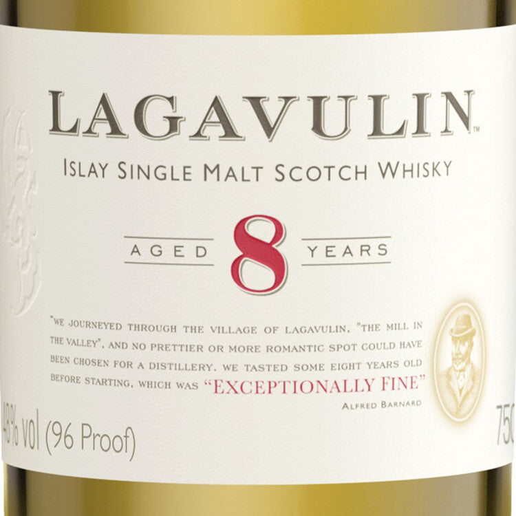 Lagavulin Single Malt Scotch 8 Yr 96 - 750ML - Front Label