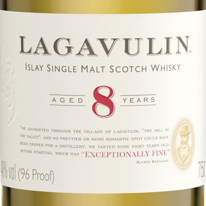 Lagavulin Single Malt Scotch 8 Yr 96 - 750ML - Front Label