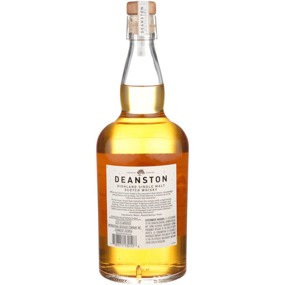 Deanston Single Malt Scotch Finished In Virgin Oak 92.6 W/ Whiskey Sto - 750ML - Back