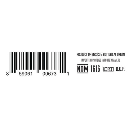 Codigo 1530 Tequila Blanco Rosa 80 - 50ML - Back Label