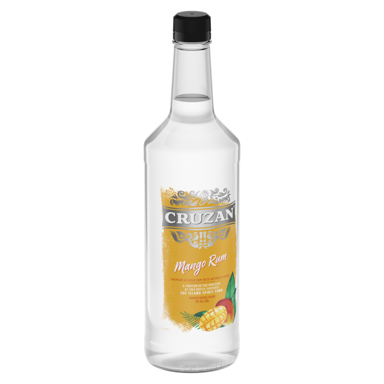 Cruzan Mango Flavored Rum 42 - 1.0L - Front Label