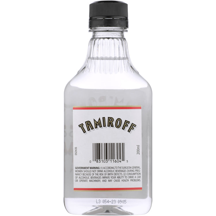 Tamiroff Vodka 80 - 200ML - Back