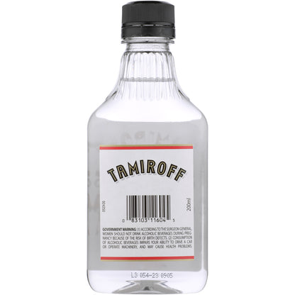 Tamiroff Vodka 80 - 200ML - Back