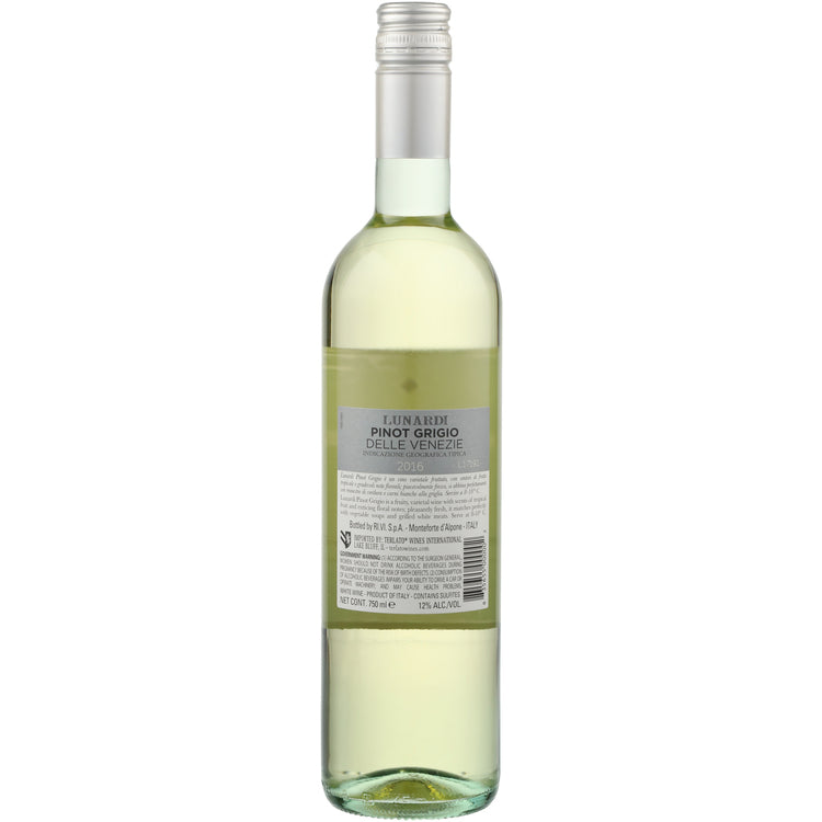 Casa Lunardi Pinot Grigio Delle Venezie - 750ML - Back