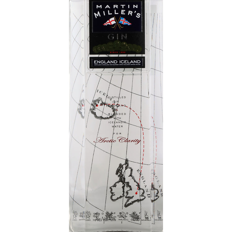 Martin Miller's Dry Gin 80 - 1.0L - Front Label