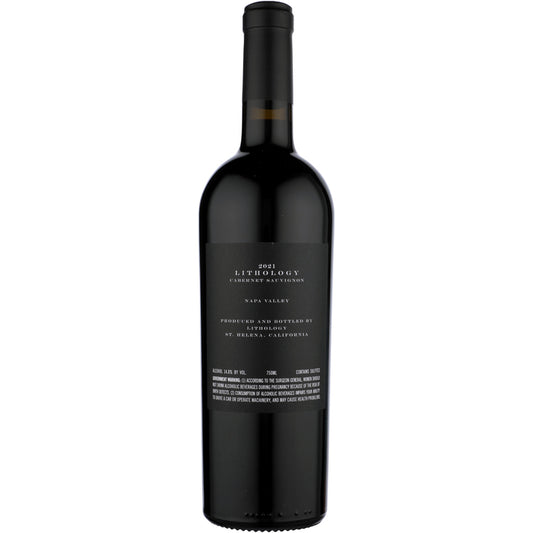 Lithology Cabernet Sauvignon Lithology Napa Valley 2021 Wood Box - 750ML - Back