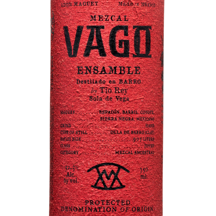 Vago Mezcal Ensamble Destilado En Barro By Tio Rey - 750ML - Front Label