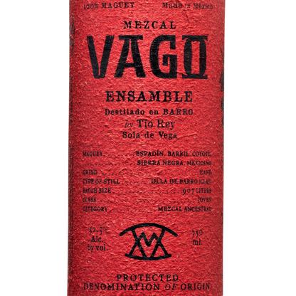 Vago Mezcal Ensamble Destilado En Barro By Tio Rey - 750ML - Front Label