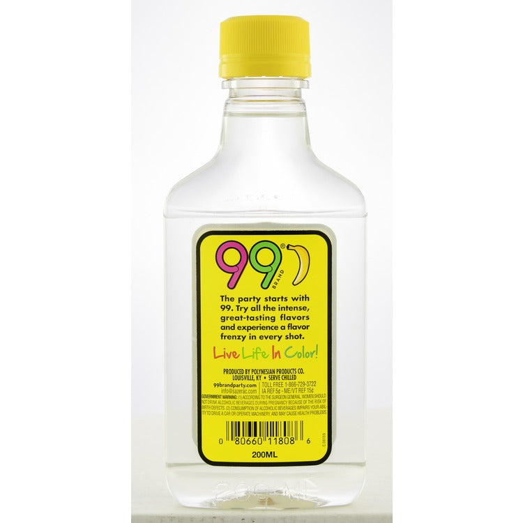 99 Brand Banana Schnapps 99 - 200ML - Back