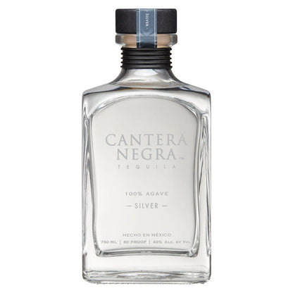 Cantera Negra Tequila Silver 80 - 750ML - Front
