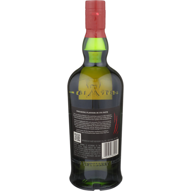 Ardbeg Single Malt Scotch Wee Beastie 5 Yr 94.8 - 750ML - Back