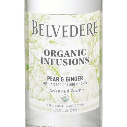 Belvedere Organic Infusions Pear & Ginger Flavored Vodka 80 - 750ML