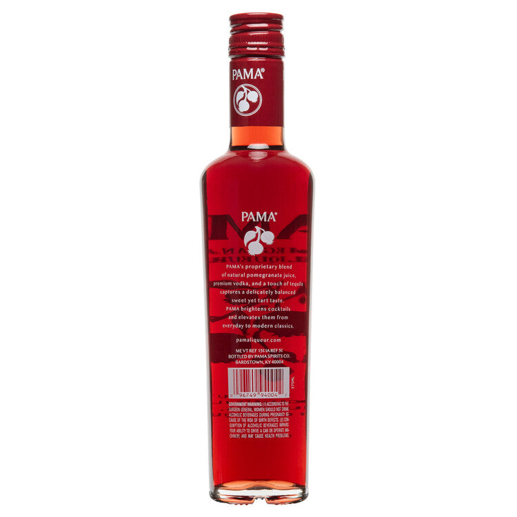 Pama Pomegranate Liqueur 34 - 375ML - Back
