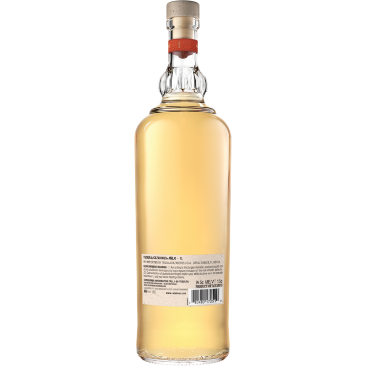 Cazadores Tequila Anejo 80 - 1.0L - Back
