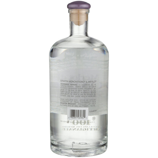 Nonino Grappa Il Merlot Di Nonino Monovitigno 82 - 750ML - Back