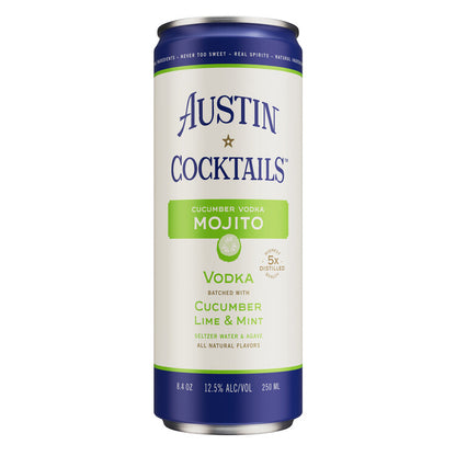 Austin Cocktails Cucumber Lime & Mint Vodka Sparkling Mojito 25 - 250ML