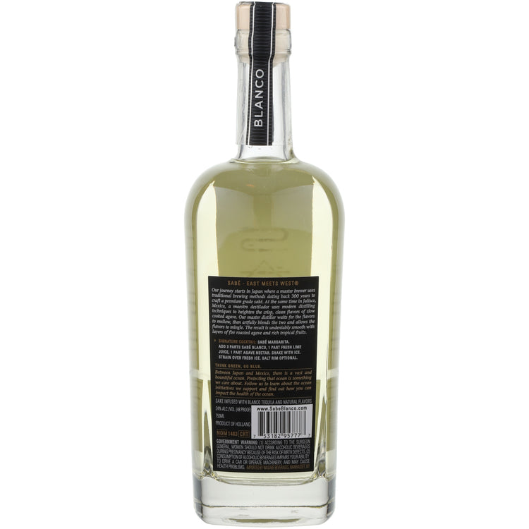 Sabe Tequila Blanco Infused Sake - 750ML - Back
