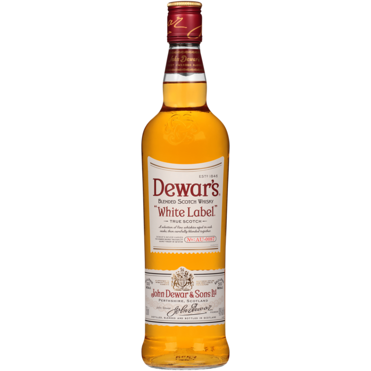 Dewar's Blended Scotch White Label 80 - 750ML - Front