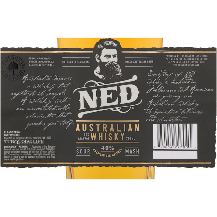 Ned Australian Whiskey Sour Mash 80 - 700ML - Front Label