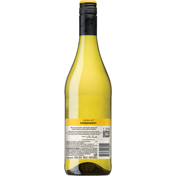 Yellow Tail Chardonnay South Eastern Australia - 750ML - Back