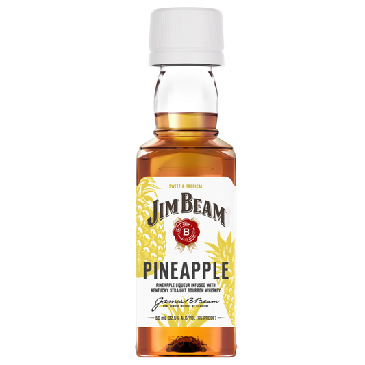 Jim Beam Pineapple Liqueur Infused With Bourbon Flavored Whiskey 65 - 50ML - Front