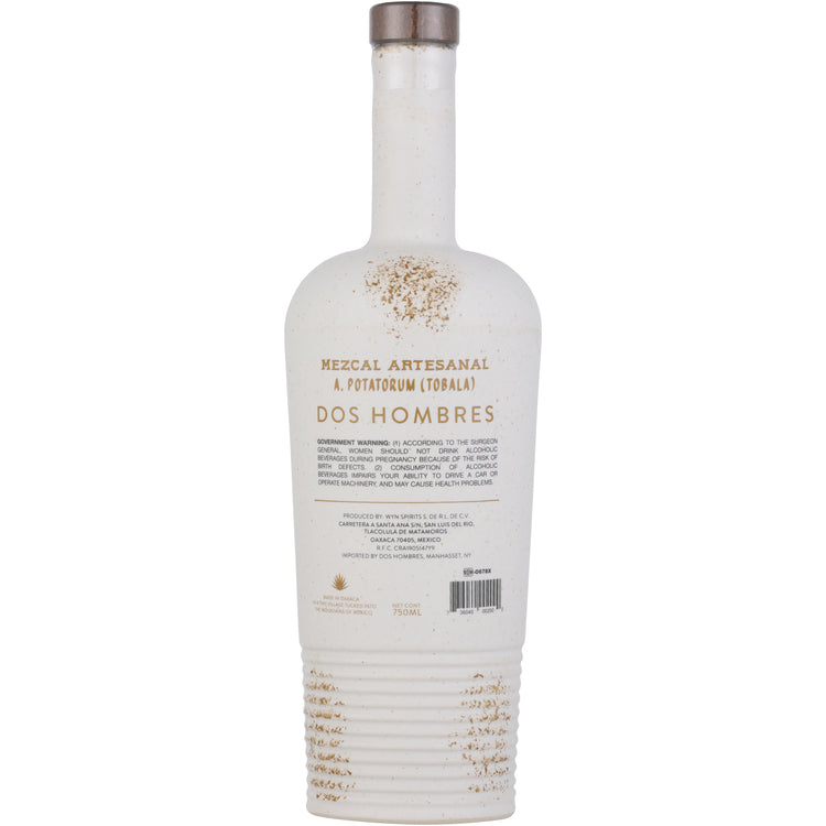 Dos Hombres Mezcal Artesanal Joven Tobala 90 - 750ML - Back