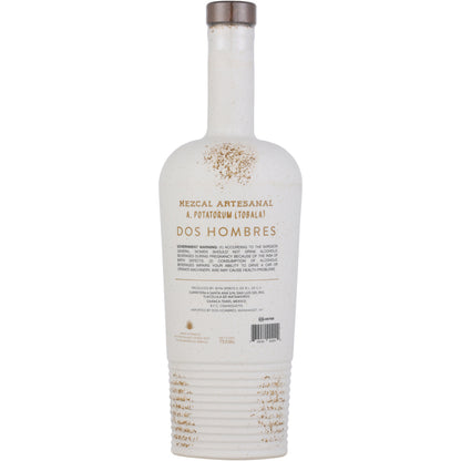 Dos Hombres Mezcal Artesanal Joven Tobala 90 - 750ML - Back