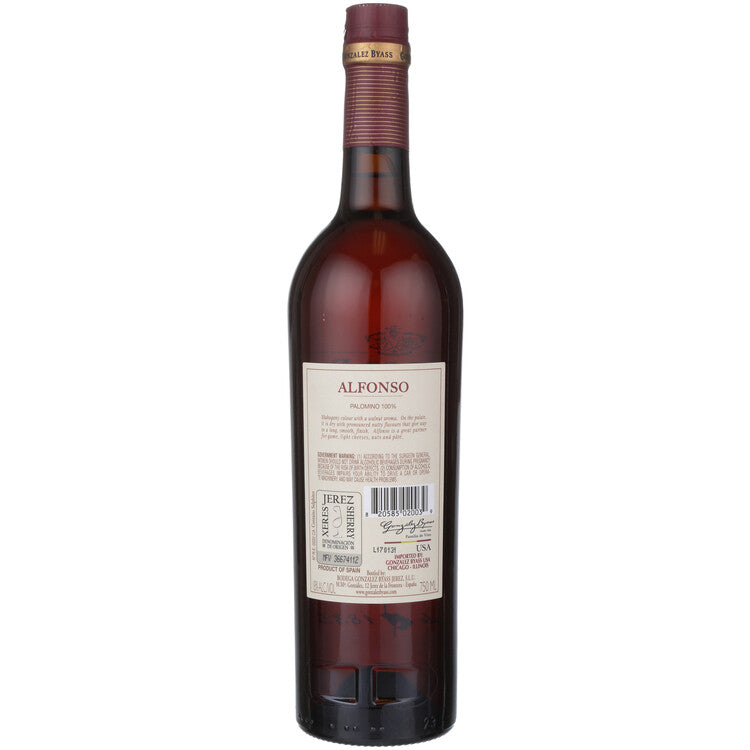Gonzalez Byass Palomino Sherry Alfonso Oloroso Seco - 375ML - Back