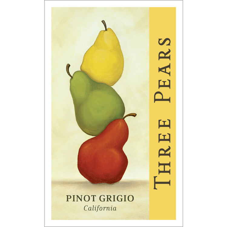 Three Pears Pinot Grigio California - 750ML - Front Label