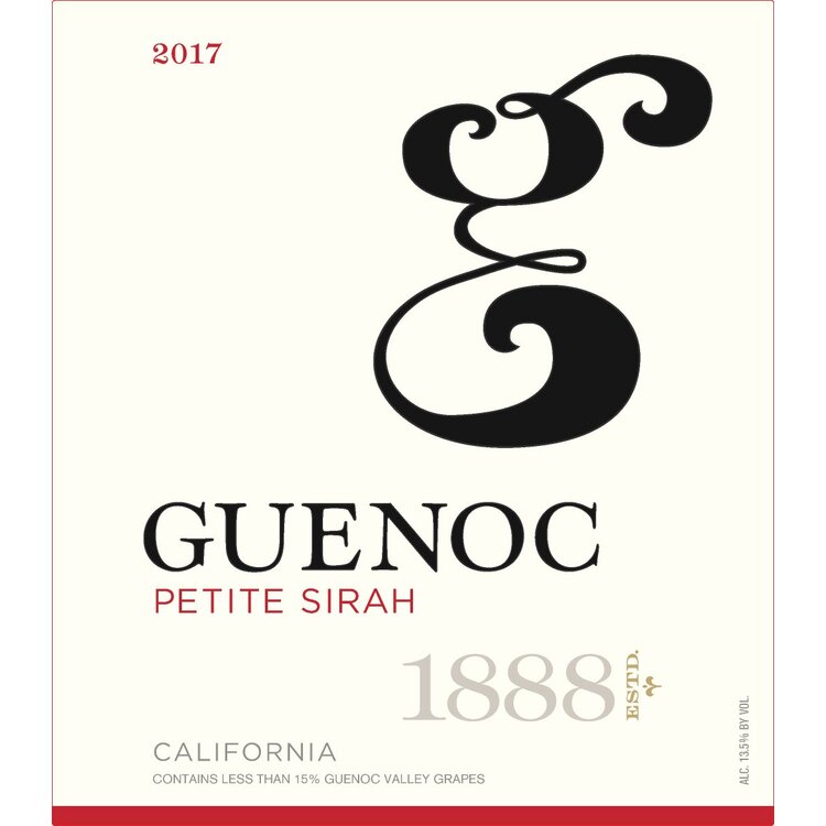 Guenoc Petite Sirah California - 750ML - Front Label