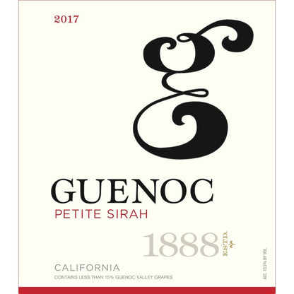 Guenoc Petite Sirah California - 750ML - Front Label