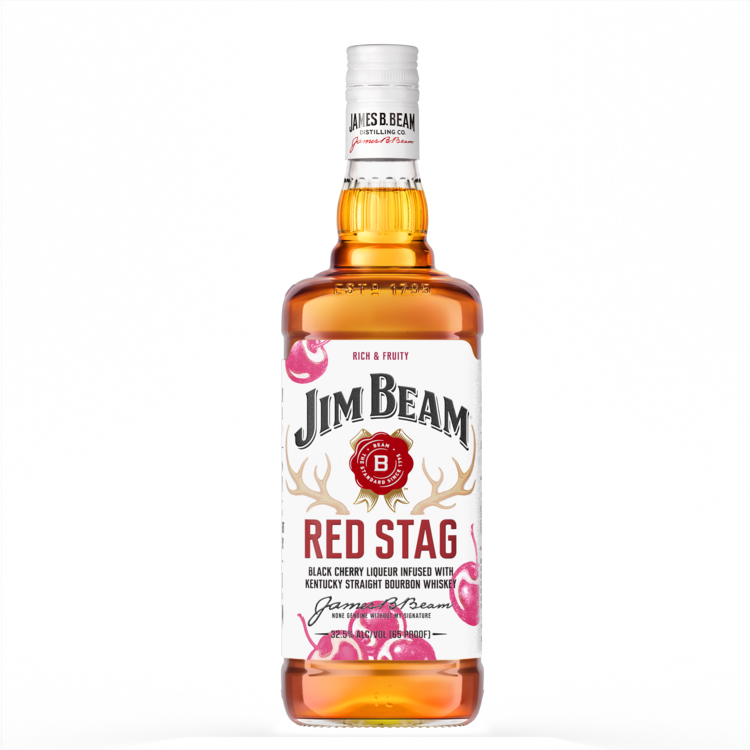Jim Beam Red Stag Black Cherry Infused Straight Bourbon 65 - 1.0L - Front