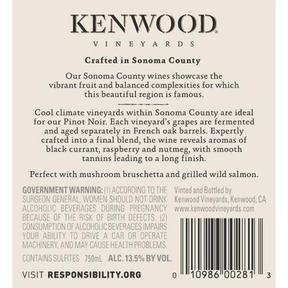 Kenwood Pinot Noir California - 750ML