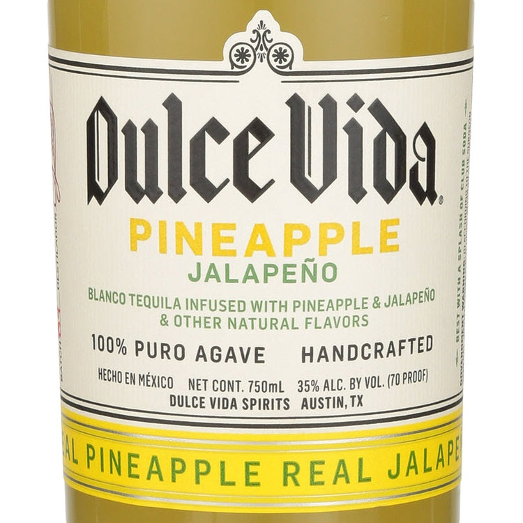Dulce Vida Pineapple & Jalapeno Flavored Tequila 70 - 750ML - Front Label