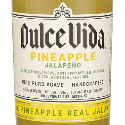 Dulce Vida Pineapple & Jalapeno Flavored Tequila 70 - 750ML - Front Label