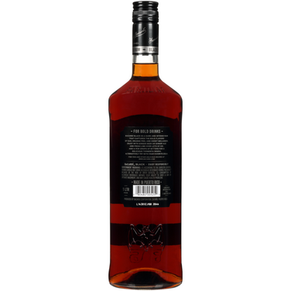 Bacardi Black Rum 80 - 1.0L - Back