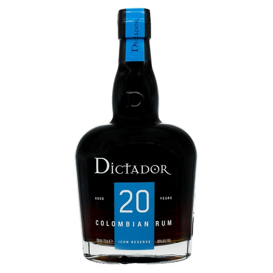 Dictador Aged Rum Solera System Destillery Icon Reserve 20 Yr 80 - 750ML - Front