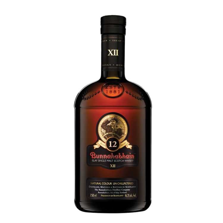 Bunnahabhain Single Malt Scotch 12 Yr 92.6 - 750ML - Front