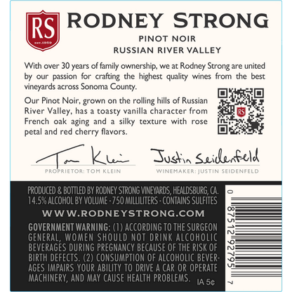 Rodney Strong Pinot Noir Russian River Valley 2023 - 750ML