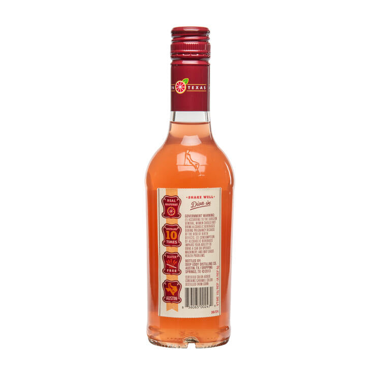 Deep Eddy Ruby Red Grapefruit Flavored Vodka 70 - 375ML - Back