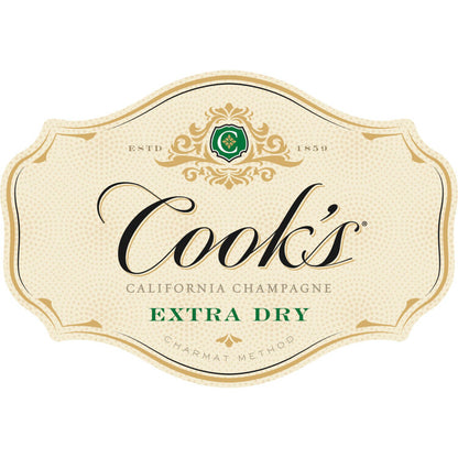 Cook's Extra Dry Champagne California - 1.5L - Front Label