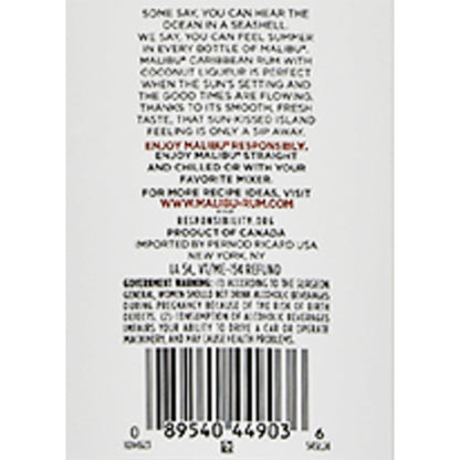 Malibu Coconut Flavored Rum Original 42 - 375ML