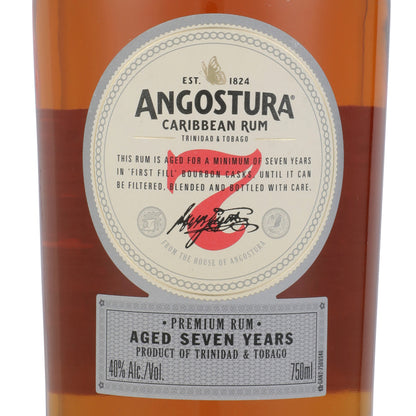 Angostura Aged Rum 7 Yr 80 W/ Orange Bitters Hitchhiker - 750ML - Front Label